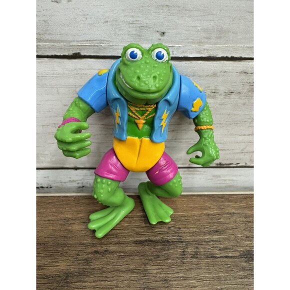 1989 Playmates Genghis Frog Teenage Mutant Ninja Turtles 4" Action Figure VTG - Picture 2 of 6